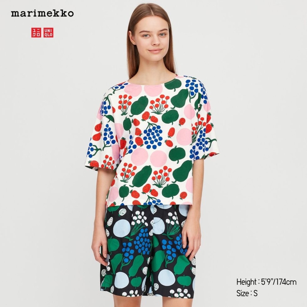 Uniqlo x Marimekko Limited Edition Short Sleeve Boxy T-shirt